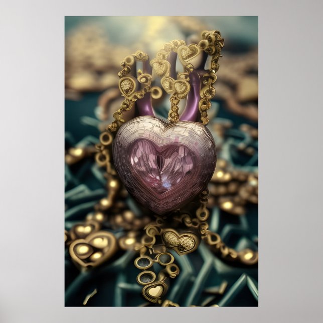Crystal Heart Amulet Poster (Framsidan)