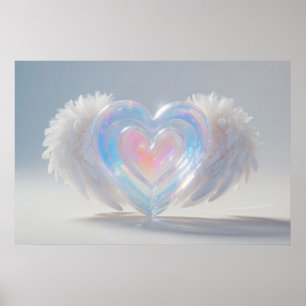 *~* Crystal Heart Angel Vingar AP78 Poster