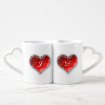 Crystal Heart med monogram