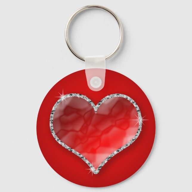 Crystal Heart Nyckelring (Framsida)