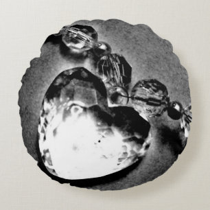 Crystal Heart Rund Kudde