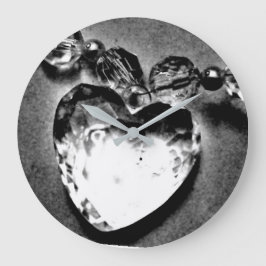 Crystal Heart Stor Klocka