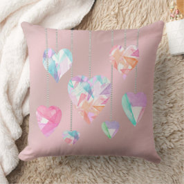 Crystal Hearts Kudde