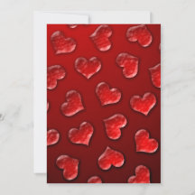 Crystal Hearts Valentine Day-inbjudan