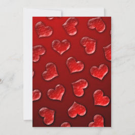 Crystal Hearts Valentine Day-inbjudan Inbjudningar