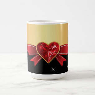 Crystal hjärta kaffemugg