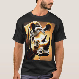 Crystal Horn Rhinoceros: Elegant och detaljerad st T Shirt