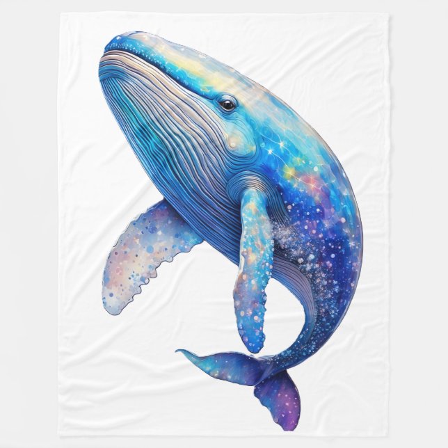 Crystal Humpback Whale Fleecefilt (Framsidan)