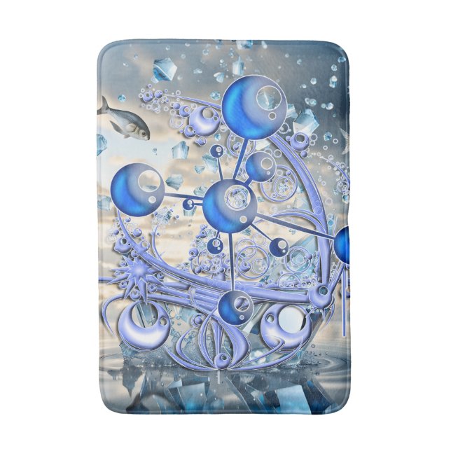 Crystal Ice Frakt Badrumsmatta (Framsidan (Vertikal))