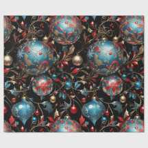 Crystal Intricate Ornaments Wrapping Papper
