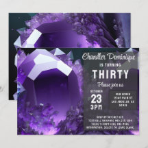 Crystal Jewel Aquarius Amethyst Februag