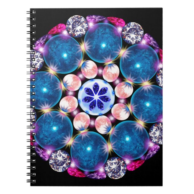 Crystal jord för Mandala Anteckningsbok (Framsidan)