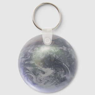 Crystal jordjordklot Keychain Nyckelring