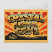 Crystal Lake Cave IA Vintage Resemålning