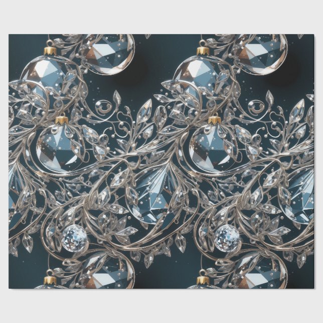 Crystal Luxury Ornaments Wrapping Papper Presentpapper (Seam)