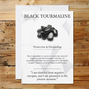 Crystal Meapter - Black Tourmaline Julkort
