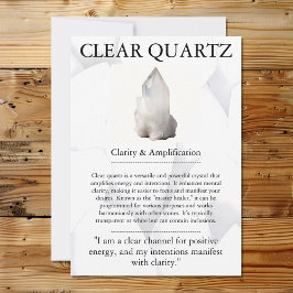 Crystal MeCard - rensa kvartsparter Julkort