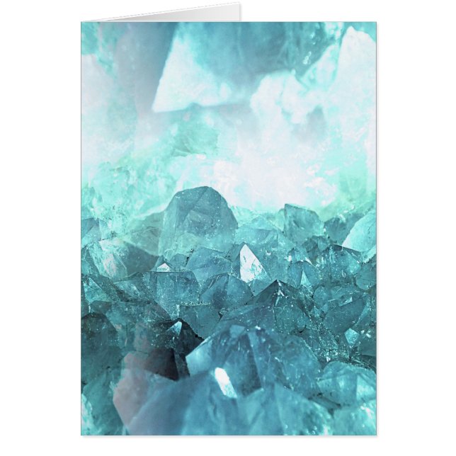Crystal Mint Hälsningskort (Framsidan)