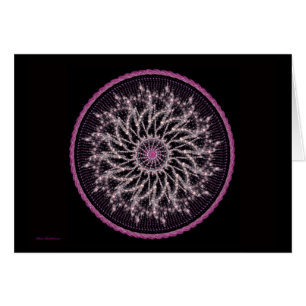Crystal mistMandala Hälsningskort