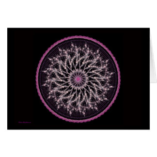 Crystal mistMandala Hälsningskort