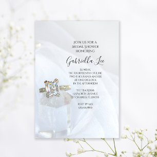 Crystal-Möhippan Ring i Square Diamond Inbjudningar