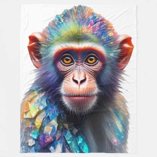 Crystal Monkey Fleecefilt (Framsidan)
