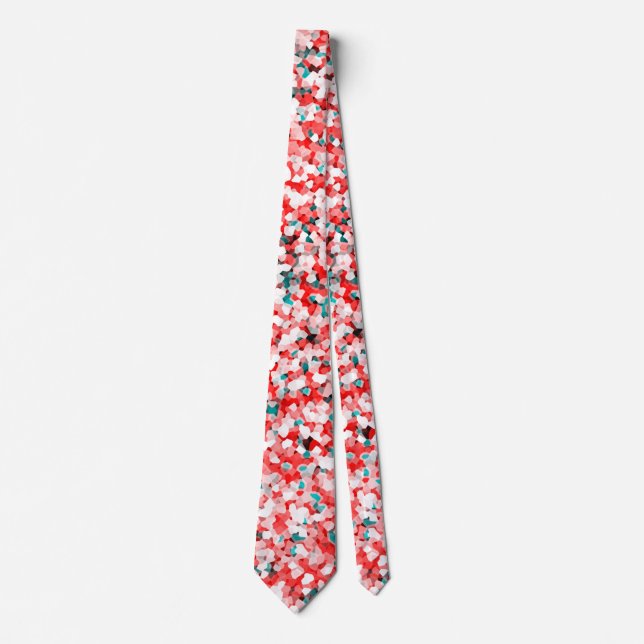 Crystal Mönster - White Red Grönt Slips (Framsida)