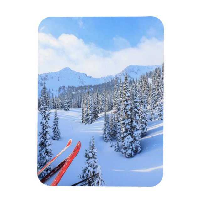 Crystal Mountain Ski Resort, nära Mt. Rainier 2 Magnet (Vertikal)