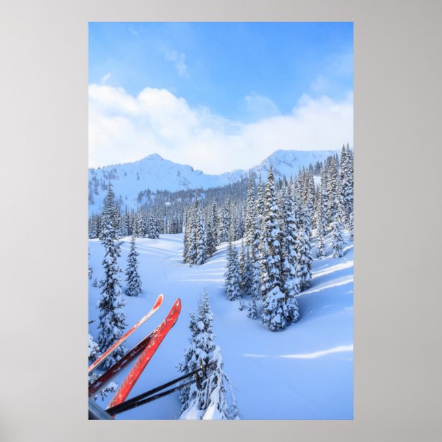 Crystal Mountain Ski Resort, nära Mt. Rainier 2 Poster (Framsidan)