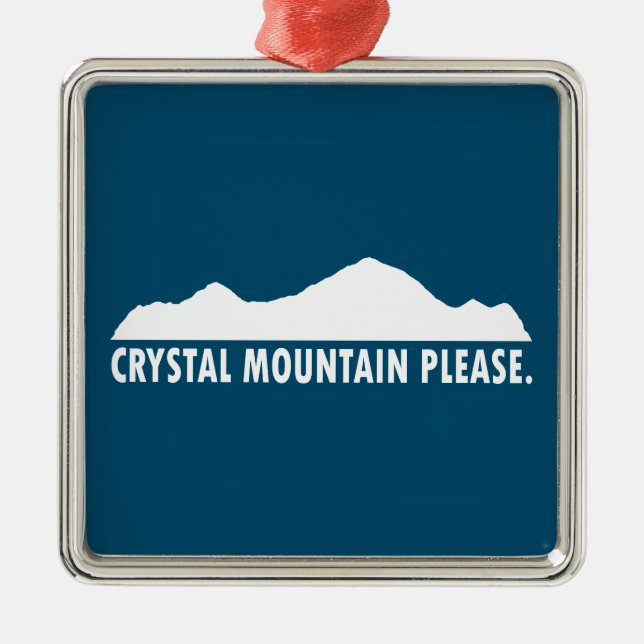 Crystal Mountain, tack Julgransprydnad Metall (Framsidan)