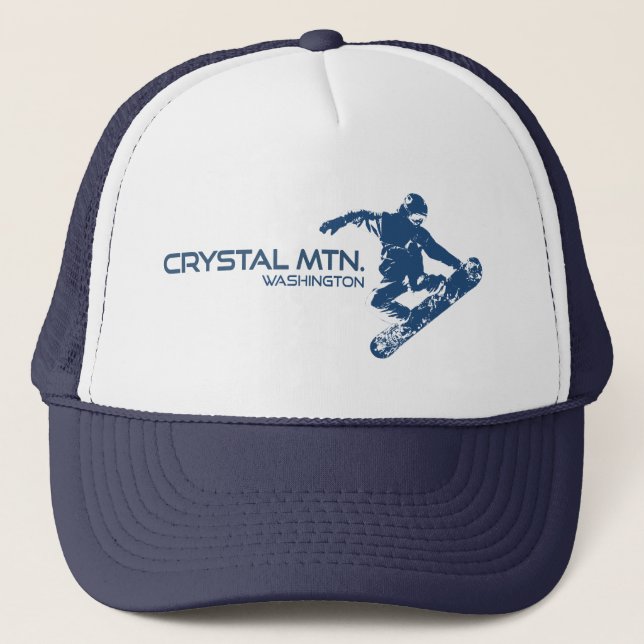 Crystal Mountain Washington Snowboardåkare Keps (Framsida)