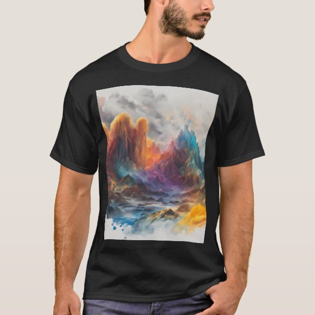 Crystal Mountains Graphic T Shirt (Framsida)