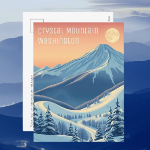 Crystal MounWashington Ski-semestervykort Vykort