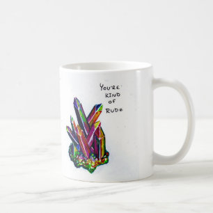 Crystal mugg för Cranky regnbåge