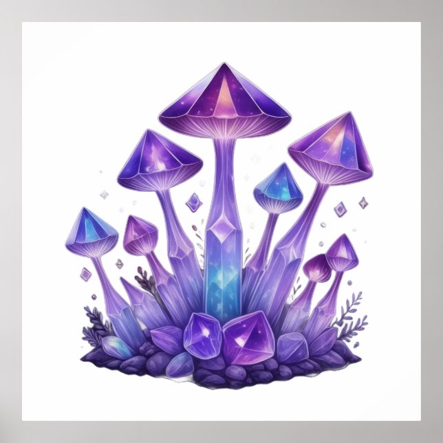 Crystal Mushroom Enchantment Poster (Framsidan)