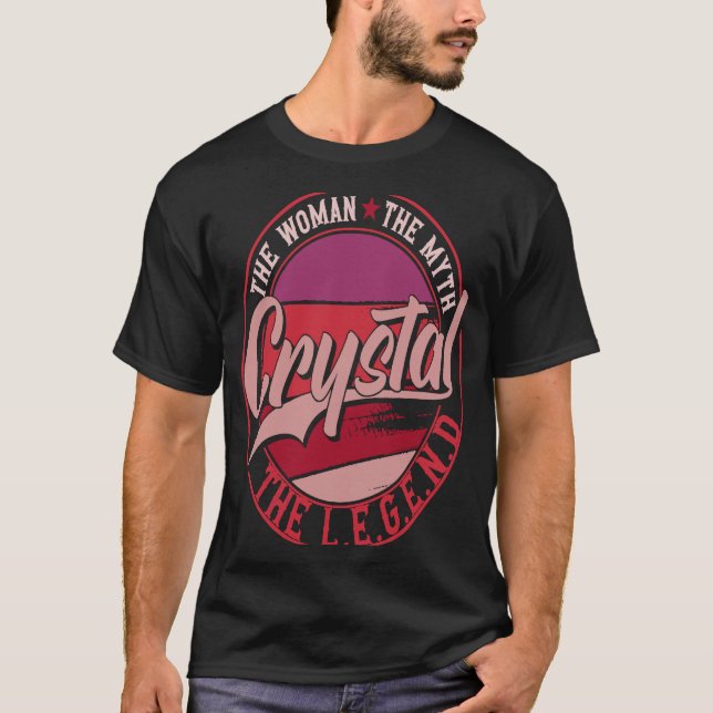 Crystal, mytens dam, legenden t shirt (Framsida)