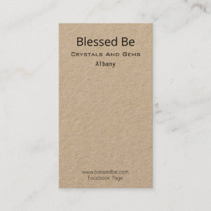 Crystal och Gem Paket backar Visitkort