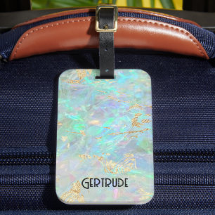 Crystal opal bagagetagg bagagebricka