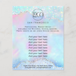 Crystal opal FAUX-beskärning Flyer