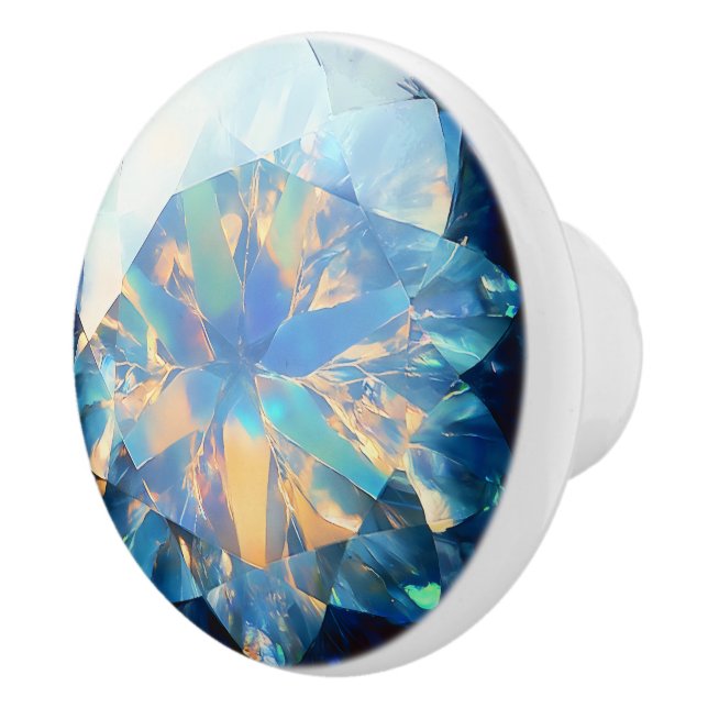 Crystal Opal Mönster Knopp (Höger)