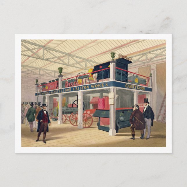 Crystal Palace, jordbruksdomstolen (färgad l Vykort (Framsida)