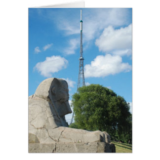 Crystal Palace Park Transmitter och Sphinx Hälsningskort