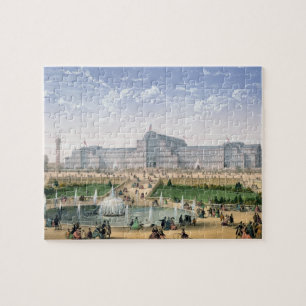 Crystal Palace, Sydenham, c.1862 (färg litho) Pussel