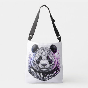 Crystal Panda Fantasy Animal Art Axelväska
