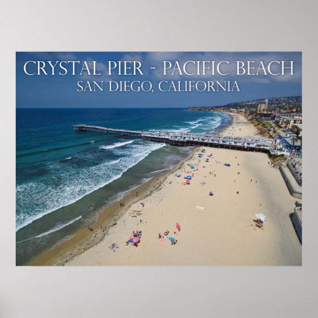 Crystal Pier, Pacific Beach Poster (Framsidan)