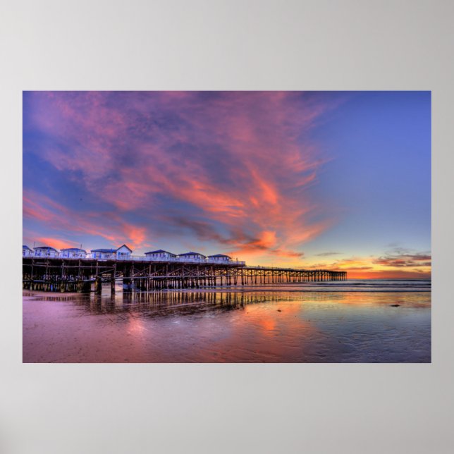 Crystal Pier Sunset Poster (Framsidan)