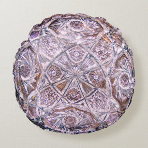 CRYSTAL PILLOW 2 VIOLET RUND KUDDE