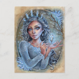 Crystal Postcard Fantasy Enchantress Magic Vykort