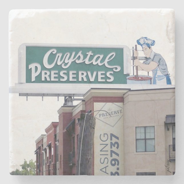 Crystal Preserve Underlägg, New Orleans Stenunderlägg (Framsidan)