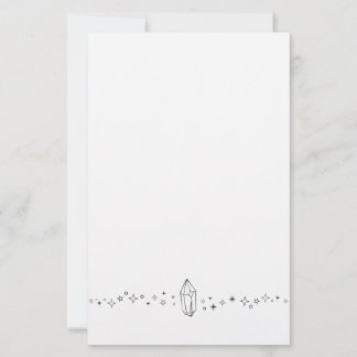 Crystal Print Stationary Brevpapper